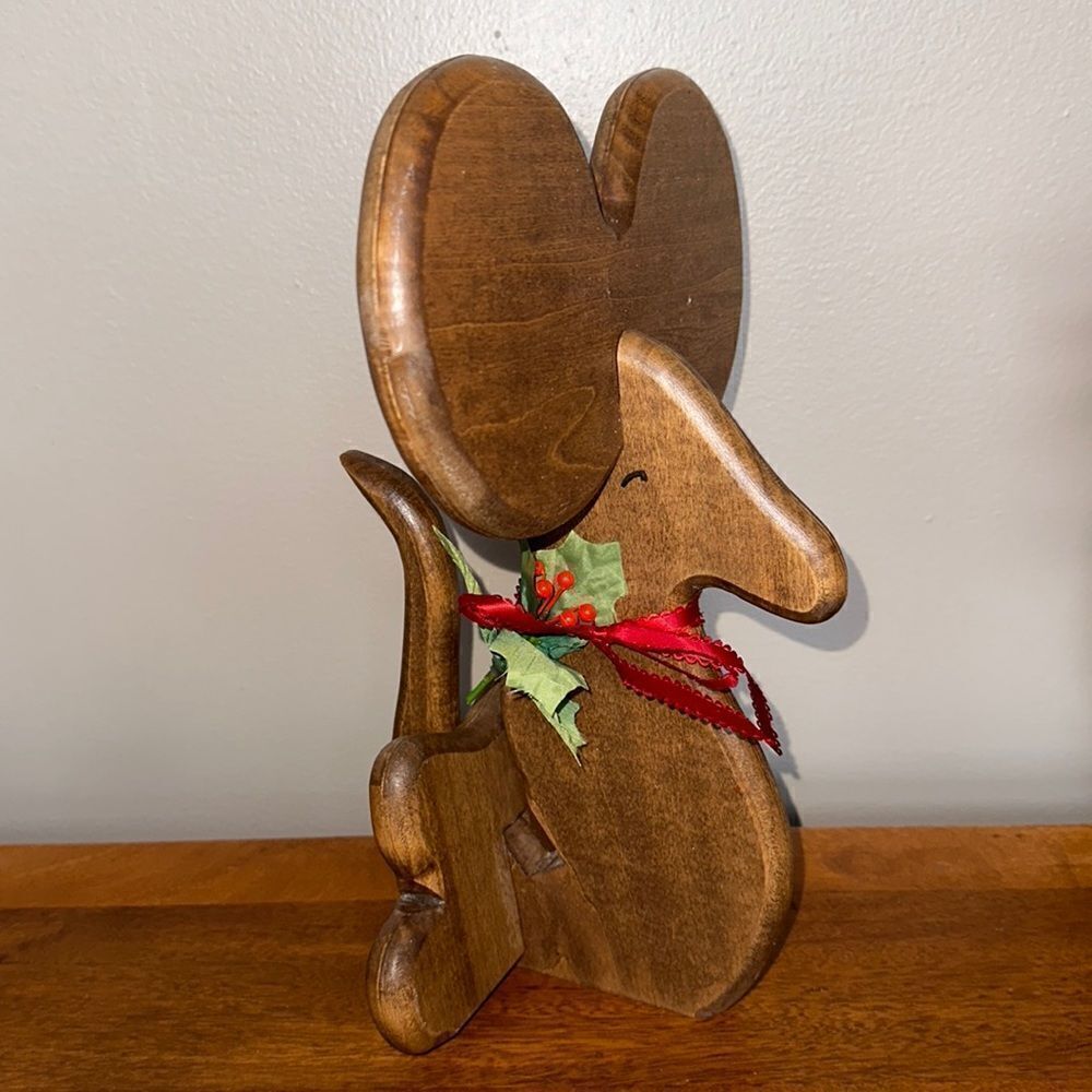 Wooden Christmas Mouse!